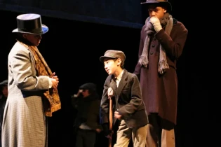 Tiny Tim, Fred and Bob Cratchit