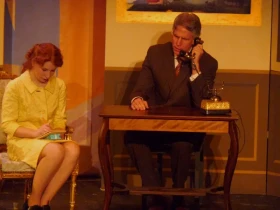 Warbucks On the Phone with J. Edgar Hoover
